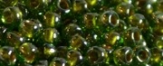 (image for) TOHO Size 11/o Round Seed Bead-Metallic Lined Olive Luster. 11T1007-100