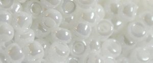 (image for) TOHO Size 8/o Round Seed Bead-White Opaque Luster. 8T121-250