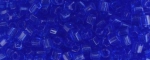 (image for) TOHO Size 8/o Hexagon Shape Seed Bead-Sapphire Transparent. * 100 Gram Bag