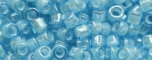 TOHO Aiko-White Lined Aqua Luster TB-1053-50 (image for) TOHO Aiko-White Lined Aqua Luster TB-1053-50