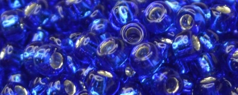 (image for) TOHO Size 11/o Round Seed Bead-Cobalt Blue Silver Lined. 11T28-100
