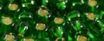 (image for) TOHO 6/o Round Seed Bead-Bright Green Silver Lined. 6T27B-250
