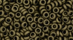 TOHO 6/o Demi Round, Olive Brown Iris Metallic Matte, color #6TD-702-50 (image for) TOHO 6/o Demi Round, Olive Brown Iris Metallic Matte, color #6TD-702-50