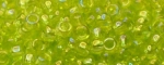 (image for) TOHO Size 15/o Round Seed Bead-Lime Transparent Rainbow #15T164-100
