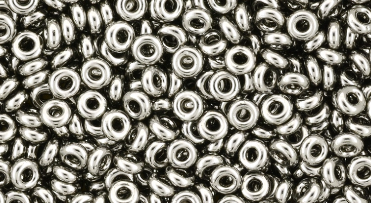 (image for) TOHO 6/o Demi Round, Tarnished Silver Metallic, color # 6TD-711-50