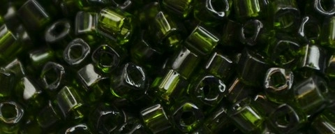 (image for) TOHO 1.5mm Cube Shape Seed Beads-Olivine Transparent
