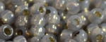 (image for) TOHO Size 15/o Round Seed Bead-Black Diamond Opal Silver Lined PermaFinish. 15TPF2115-100