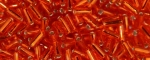 (image for) TOHO Size #1.5 Bugle Beads (4.5mm Length) Ruby Hyacinth Silver Lined. Stock # :1.5T25-100