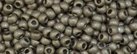 (image for) TOHO Size 11/o Round Seed Bead-Dull Steel Matte. 11T566-100