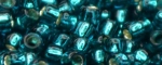 (image for) TOHO Size 15/o Round Seed Bead-Blue Zircon Silver Lined. 15T27BD-100