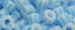 (image for) TOHO 6/o Round Seed Bead-Aqua / White Stripe. 6TL4-2-100