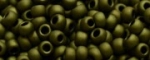 (image for) TOHO 11/o Round Seed Bead-Olive Green Metallic Matte. 11T617-100