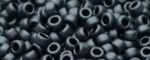 (image for) TOHO Size 15/o Round Seed Bead-Gunmetal Metallic Matte. 15T611-100