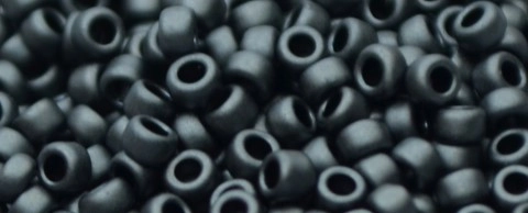 (image for) TOHO Size 15/o Round Seed Bead-Gunmetal Metallic Matte. 15T611-100