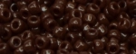 (image for) TOHO Size 15/o Round Seed Bead-Dark Brown Opaque. 15T46-100