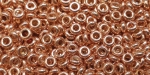 (image for) TOHO 11/o Demi Precision Round Seed Bead, Rose Gold Galvanized PermaFinish, color #11TD-PF551-50