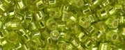 (image for) TOHO Aiko Hexagon-Peridot Green Silver Lined TBC-24-50