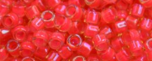 TOHO Aiko-Hot Pink Lined Topaz Transparent TB-979-50 (image for) TOHO Aiko-Hot Pink Lined Topaz Transparent TB-979-50