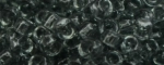 (image for) TOHO Size 15/o Round Seed Bead-Black Diamond Transparent. 15T9B-100