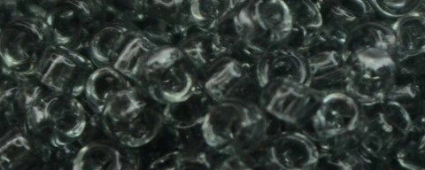 (image for) TOHO Size 15/o Round Seed Bead-Black Diamond Transparent. 15T9B-100