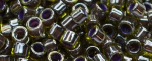 TOHO Aiko-Purple Lined Olive Luster TB-1044-50 (image for) TOHO Aiko-Purple Lined Olive Luster TB-1044-50
