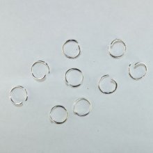 (image for) Silver Plated Brass-12x1.2mm Jump Ring-100g