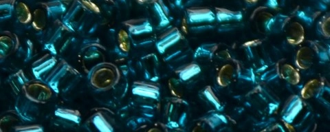 (image for) TOHO Aiko Precision Cylinder Bead. Blue Zircon Silver Lined TB-27BD-50