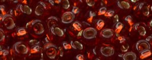 (image for) TOHO Size 15/o Round Seed Bead-Dark Ruby Silver Lined. 15T25C-100
