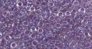 TOHO 11/o Demi Precision Round Seed Bead, Dark Purple Lined Crystal Rainbow, color # 11TD-774-50 (image for) TOHO 11/o Demi Precision Round Seed Bead, Dark Purple Lined Crystal Rainbow, color # 11TD-774-50