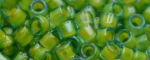 (image for) TOHO Aiko-Lime Green Lined Aqua Transparent TB-307-50
