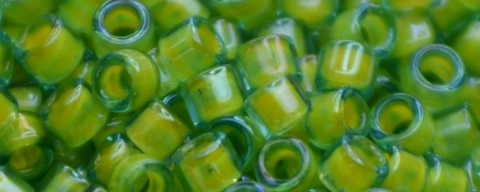 (image for) TOHO Aiko-Lime Green Lined Aqua Transparent TB-307-50