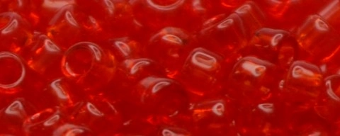 (image for) TOHO Size 15/o Round Seed Bead-Ruby Transparent. 15T5B-100