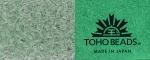 (image for) TOHO 11/o Round Seed Bead-Glow in the Dark. Mint Green / Bright Green. 11T2722-100