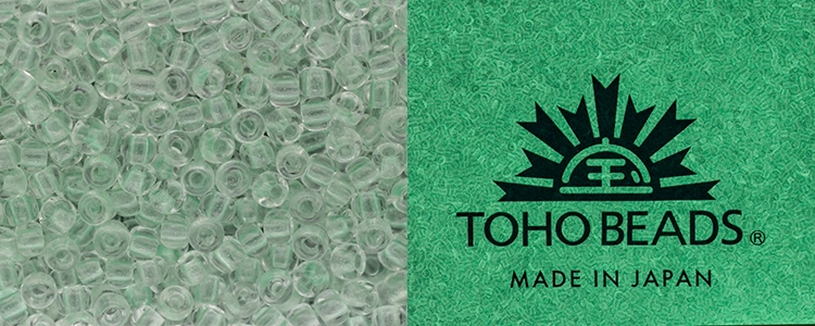 (image for) TOHO 11/o Round Seed Bead-Glow in the Dark. Mint Green / Bright Green. 11T2722-100