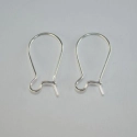 (image for) Silver Plate-Nickle Free 19mm Kidney EarWires-500pc