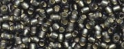 (image for) TOHO Size 11/o Round Seed Bead-Dark Black Diamond Silver Lined Matte. 11T29CF-100