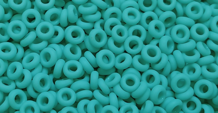 (image for) TOHO 11/o Demi Precision Round Seed Bead, Turquoise Matte Opaque, color # 11TD-55F-50