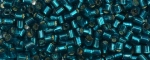 (image for) TOHO Size 8/o Hexagon Shape Seed Bead-Blue Zircon Silver Lined * 250 Gram Bag