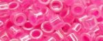 (image for) TOHO Aiko-Neon Fuchsia Lined Crystal Transparent TB-837-50