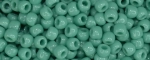 (image for) TOHO Size 11/o Round Seed Bead-Green Turquoise Opaque. 11T55D-100