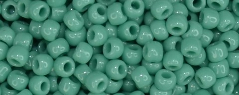 (image for) TOHO Size 11/o Round Seed Bead-Green Turquoise Opaque. 11T55D-100