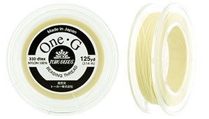 (image for) TOHO One-G Thread (4 Spools) 125 Yard Spools-Cream * PT-13-125-4