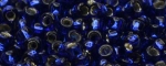 (image for) TOHO Size 15/o Round Seed Bead-Dark Cobalt Silver Lined. 15T28D-100