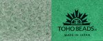 (image for) TOHO 11/o Round Seed Bead-Glow in the Dark. Mint Green / Bright Green. 11T2722-100