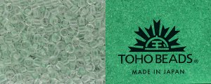 TOHO 11/o Round Seed Bead-Glow in the Dark. Mint Green / Bright Green. 11T2722-100 (image for) TOHO 11/o Round Seed Bead-Glow in the Dark. Mint Green / Bright Green. 11T2722-100