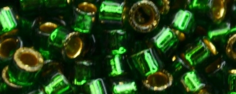(image for) TOHO Aiko-24k Gold Lined Emerald Transparent TB-881-50