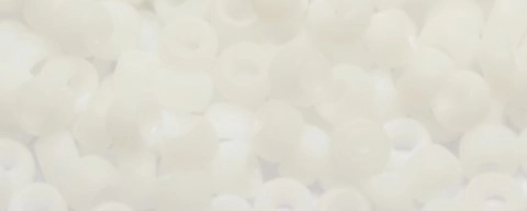 (image for) TOHO Size 15/o Round Seed Bead-White Matte Opaque. 15T41F-100