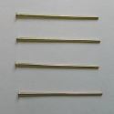 (image for) 1" Gold Plate Head Pins (0.21)-1000