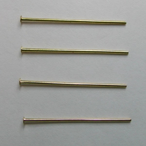 (image for) 1" Gold Plate Head Pins (0.21)-1000