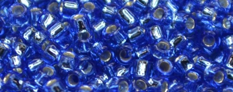 (image for) TOHO Size 15/o Round Seed Bead-Sapphire Silver Lined. 15T35-100